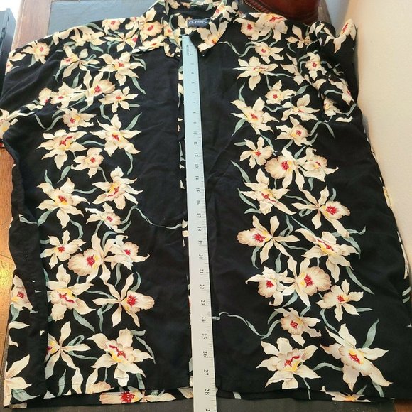 Puritan Men's Size XL Rayon Camp Shirt Tropical Floral Hawaiian Button Up - Picture 3 of 7